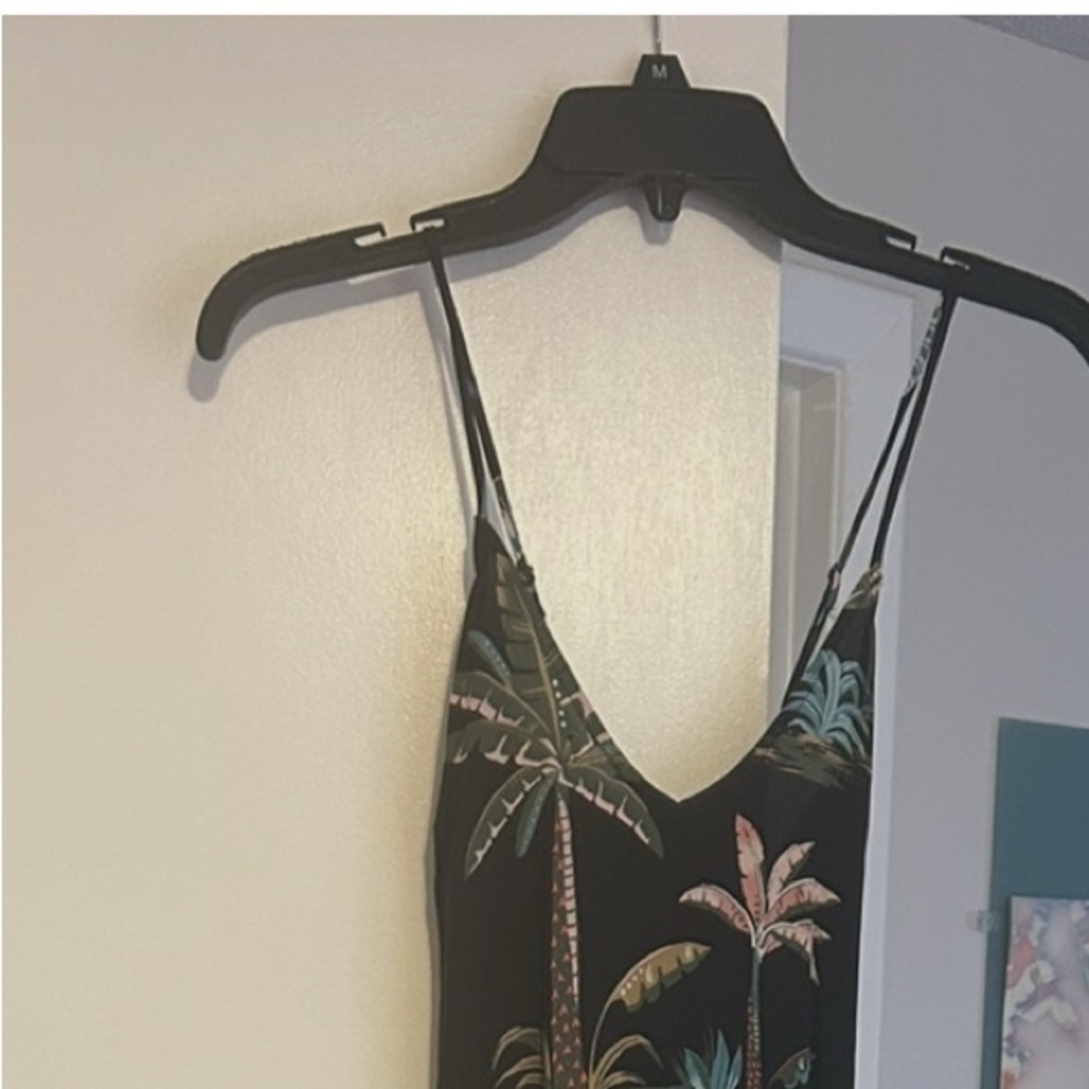 Tropical Print Maxi Dress